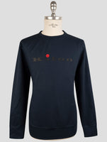 Kiton Dark Blue Cotton Ea Swater Crewneck