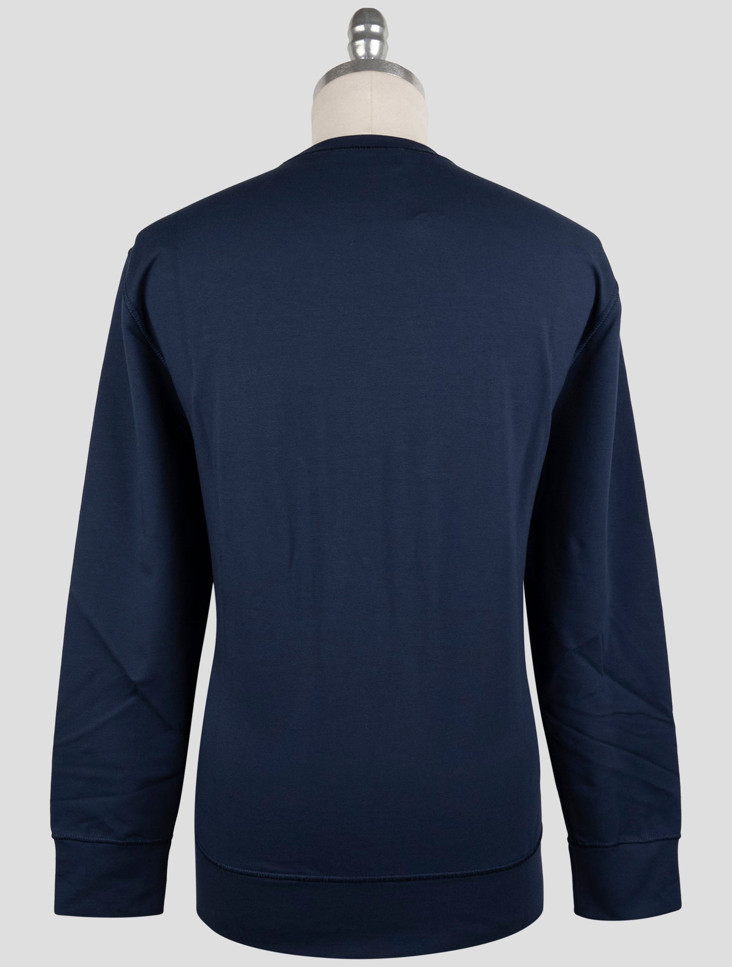 Kiton Blue Cotton Ea Swater Crewneck