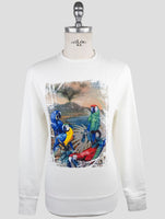Kiton White Cotton Ea Sweater Crewneck