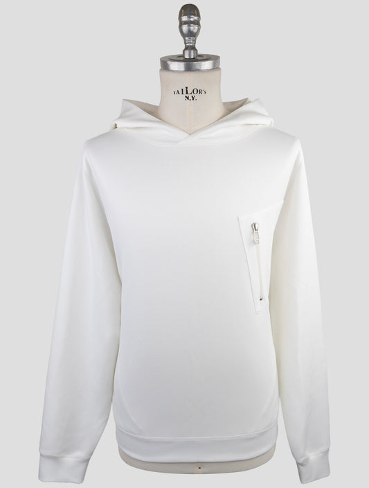 Kiton White Pl Ea Special Edition Plus One Sweater Hoodie