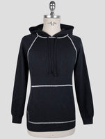 Kiton Gray Cotton Sweater Hoodie