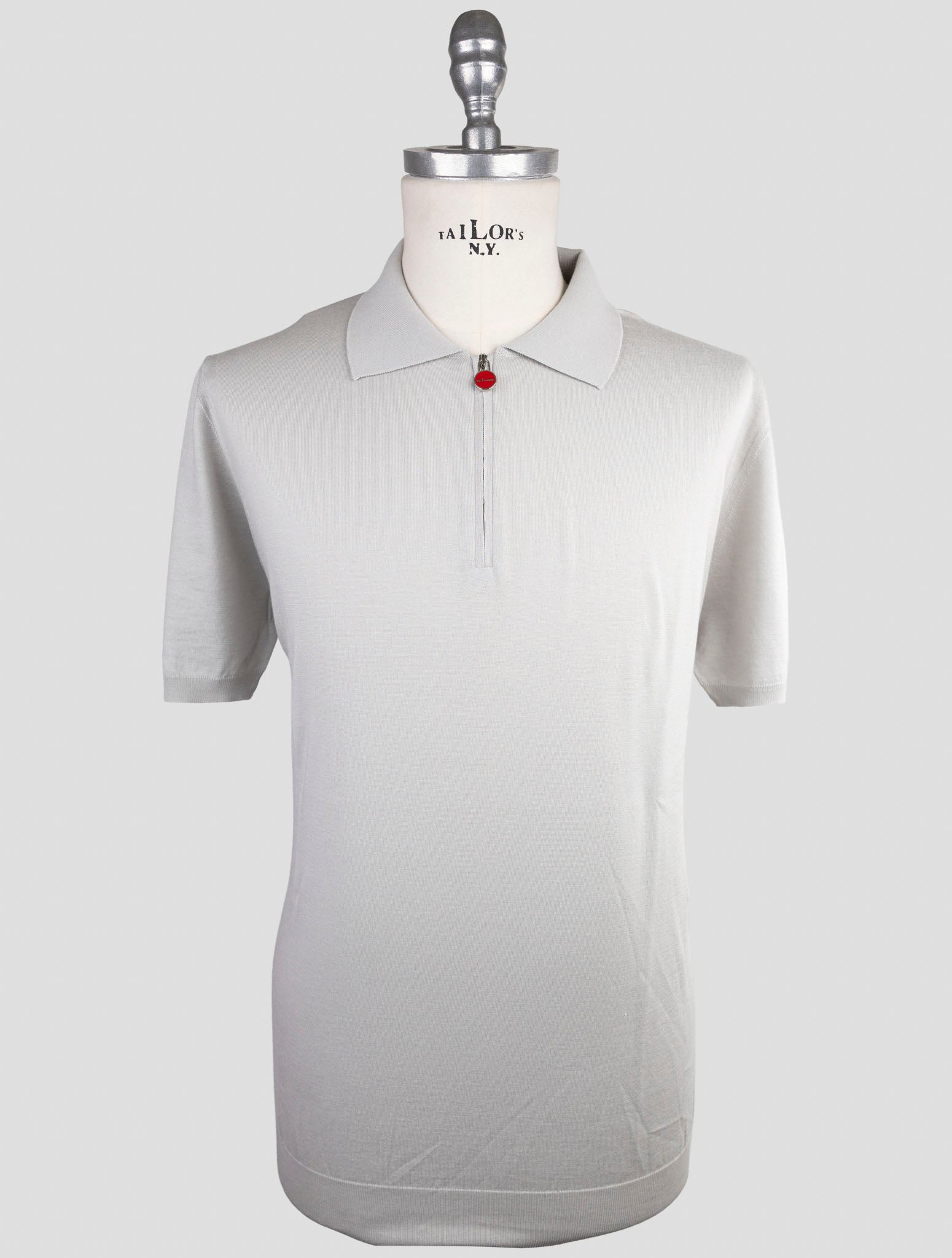 Kiton Gray Cotton Polo