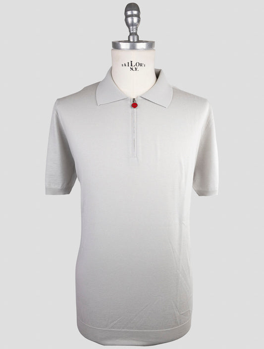 Kiton Gray Cotton Polo