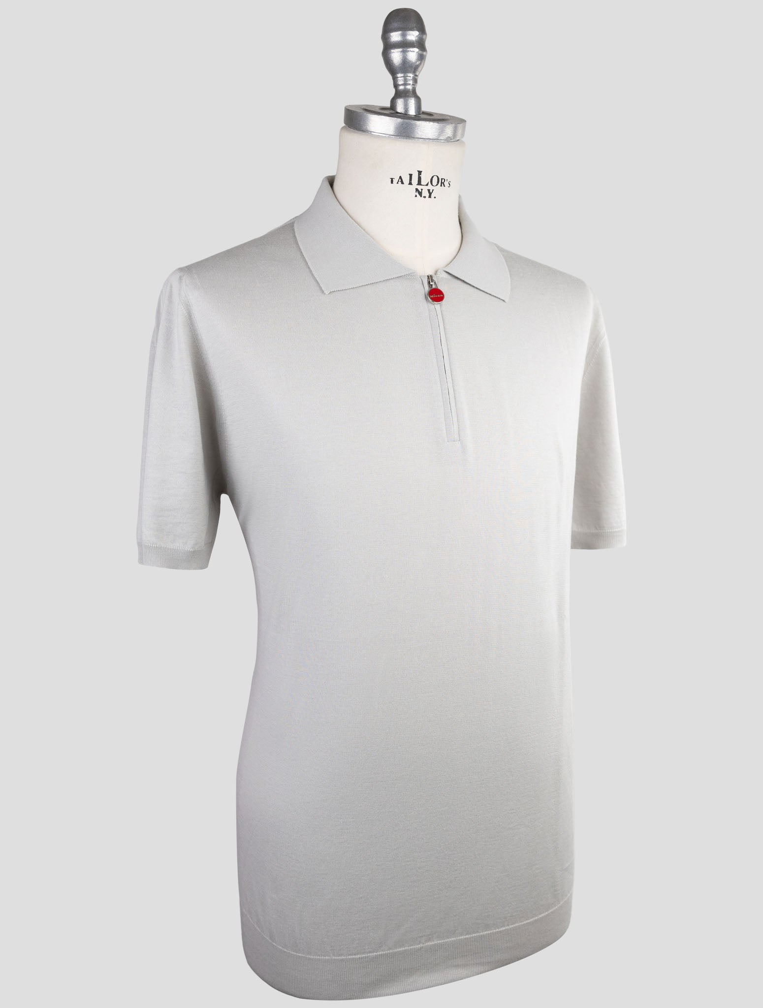 Kiton Gray Cotton Polo