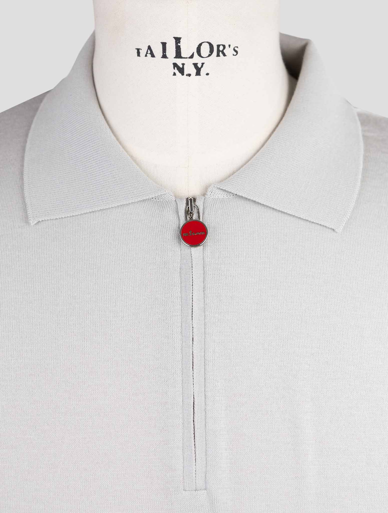 Kiton Gray Cotton Polo