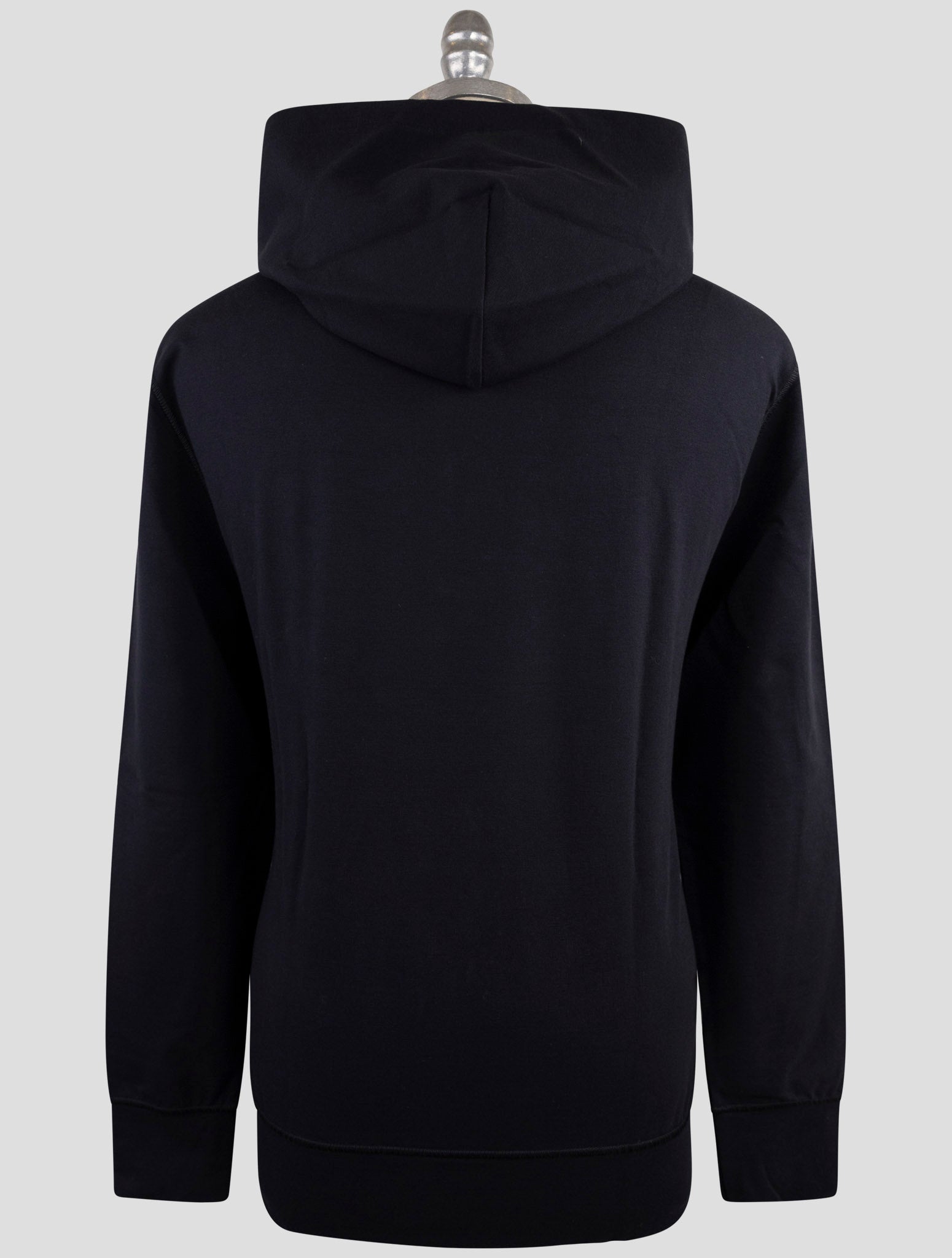 Kiton Dark Blue Cotton Ea Sweater Hoodie