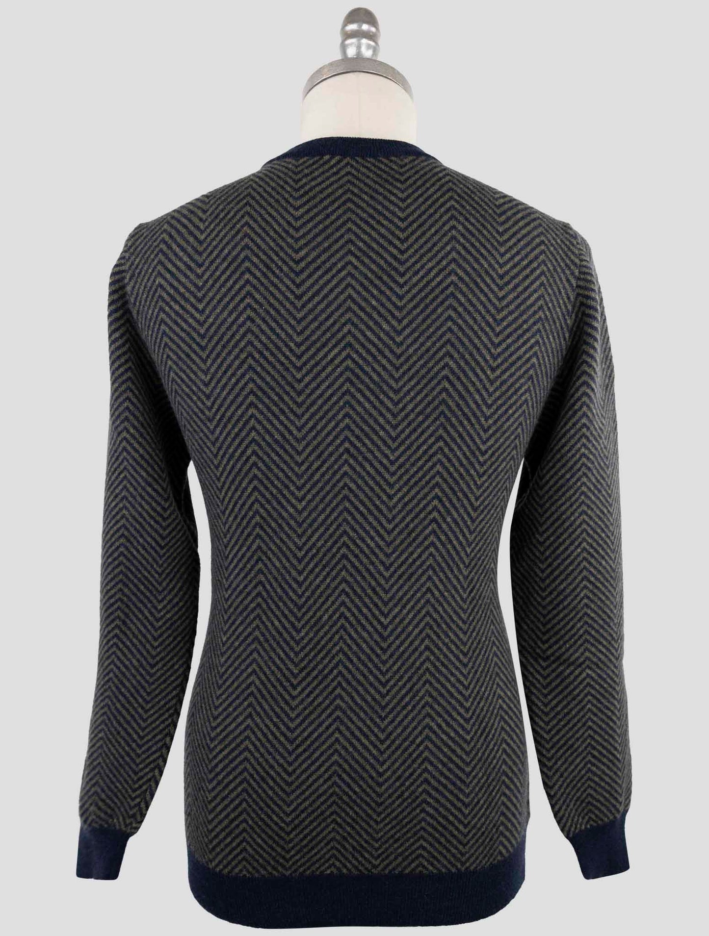 Kiton Blue Green Cashmere Sweater Crewneck