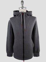 Kiton Gray Cashmere Pa Sweater Full Zip