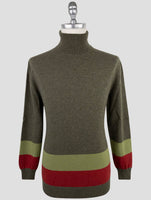 Kiton Green Cashmere Sweater Turtleneck