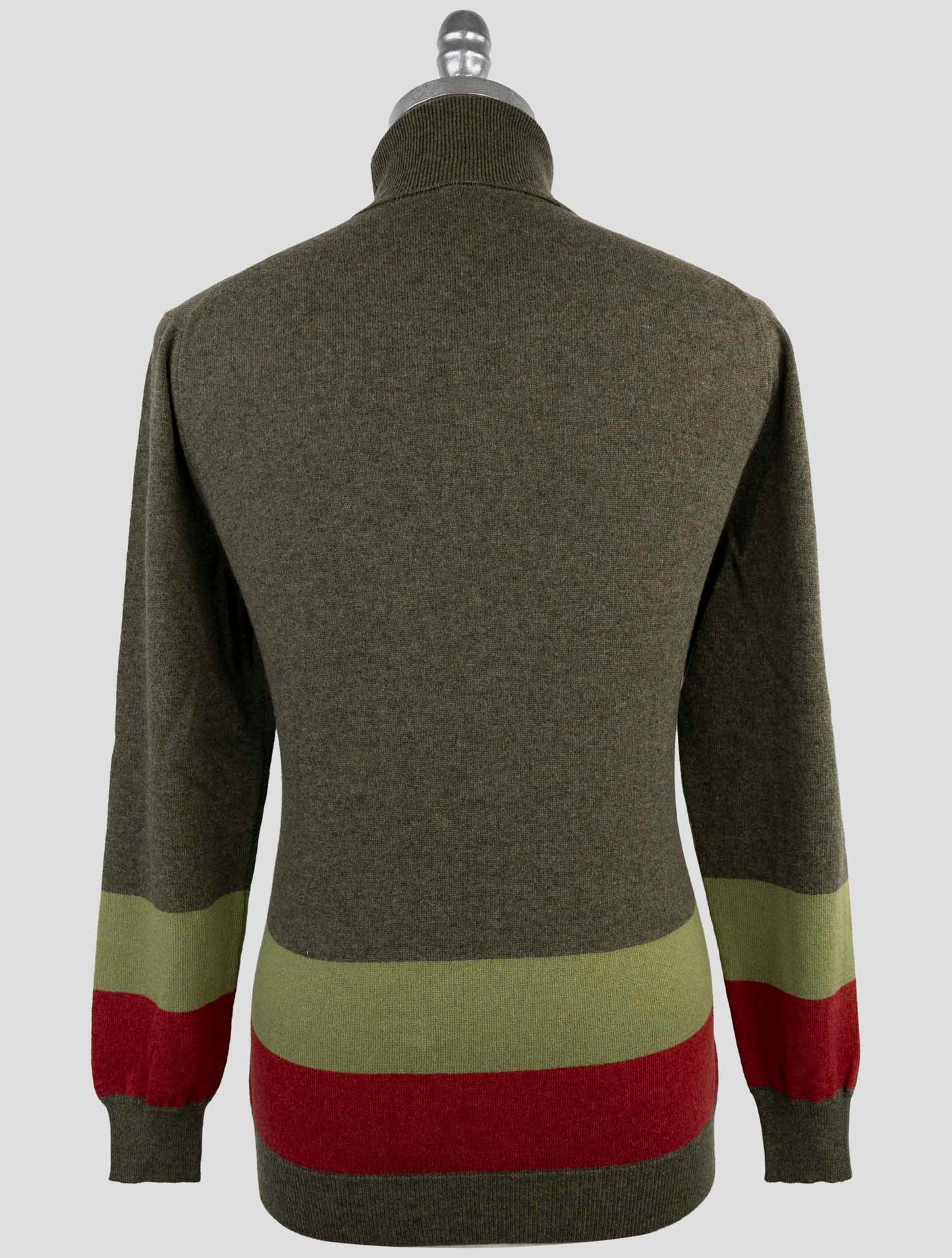 Kiton Green Cashmere Sweater Turtleneck