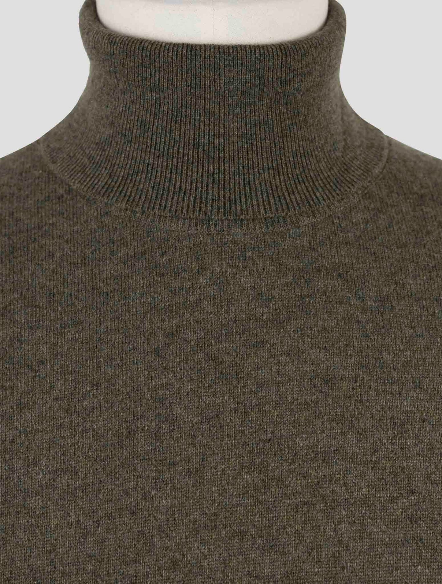 Kiton Green Cashmere Sweater Turtleneck