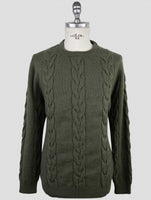 Kiton Green Cashmere Sweater Crewneck