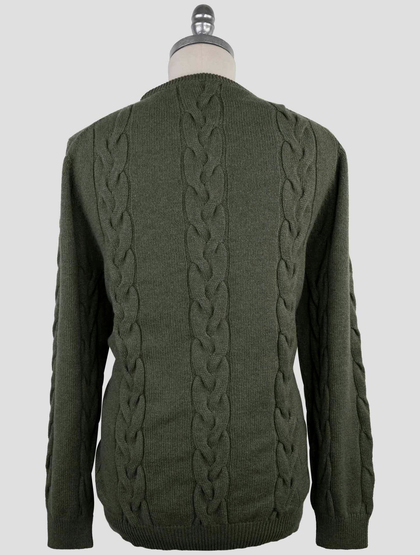 Kiton Green Cashmere Sweater Crewneck