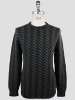 Kiton Blue Green Cashmere Sweater Crewneck