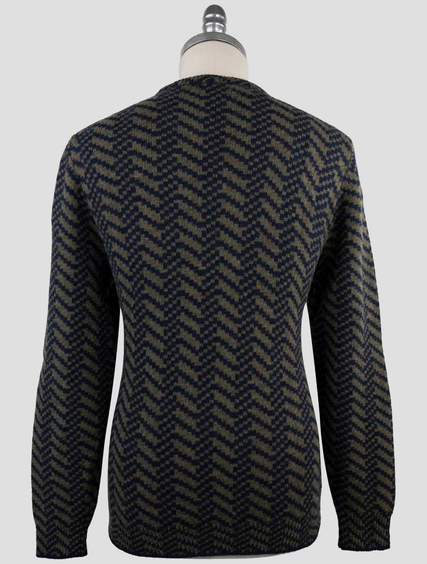 Kiton Blue Green Cashmere Sweater Crewneck