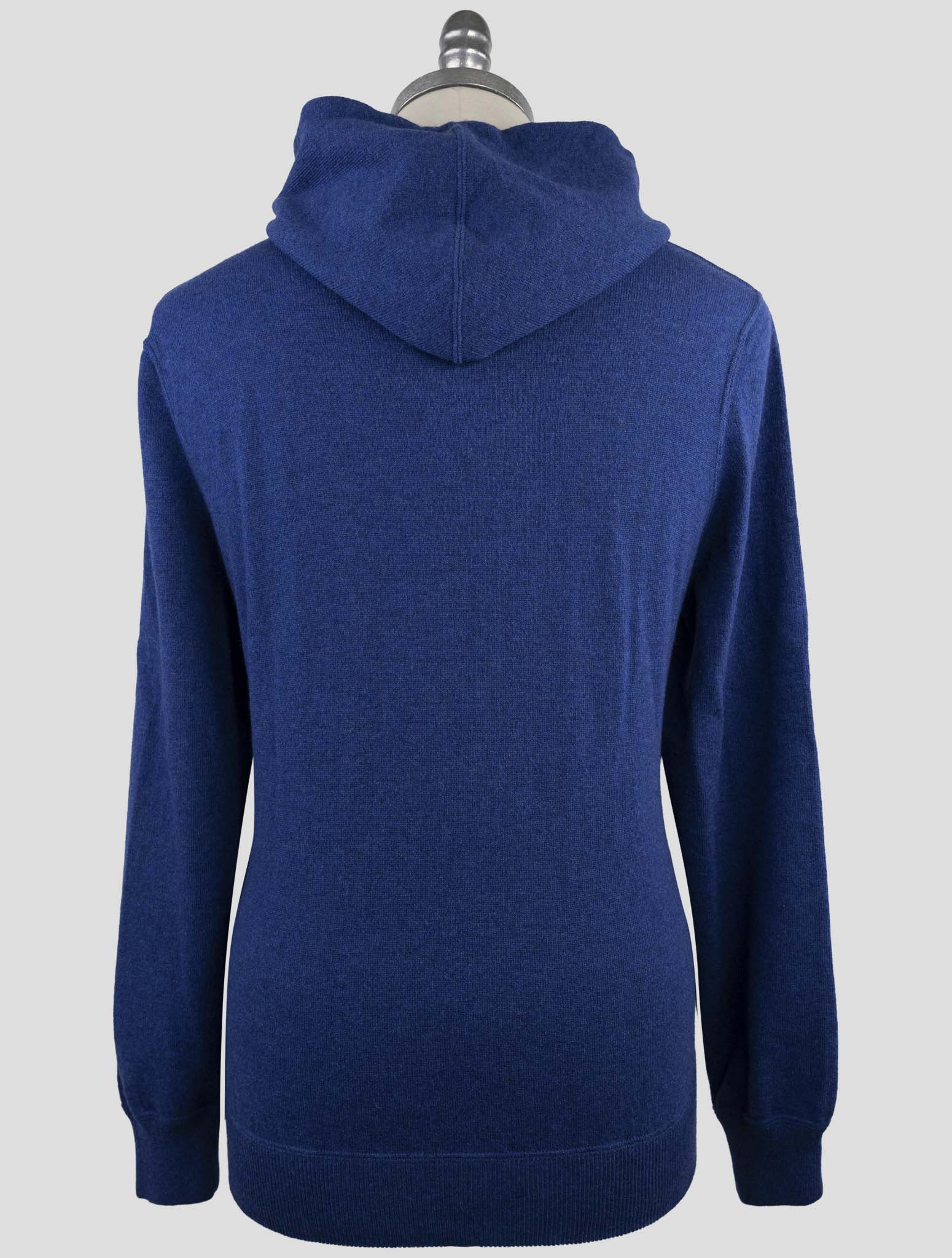 Kiton Blue Cashmere Sweater Full Zip