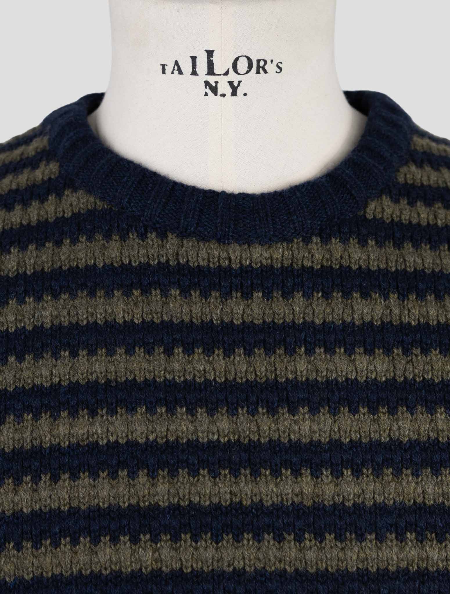 Kiton Blue Green Cashmere Sweater Crewneck
