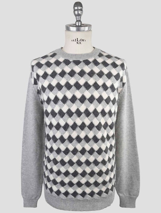 Kiton Gray Cashmere Sweater Crewneck