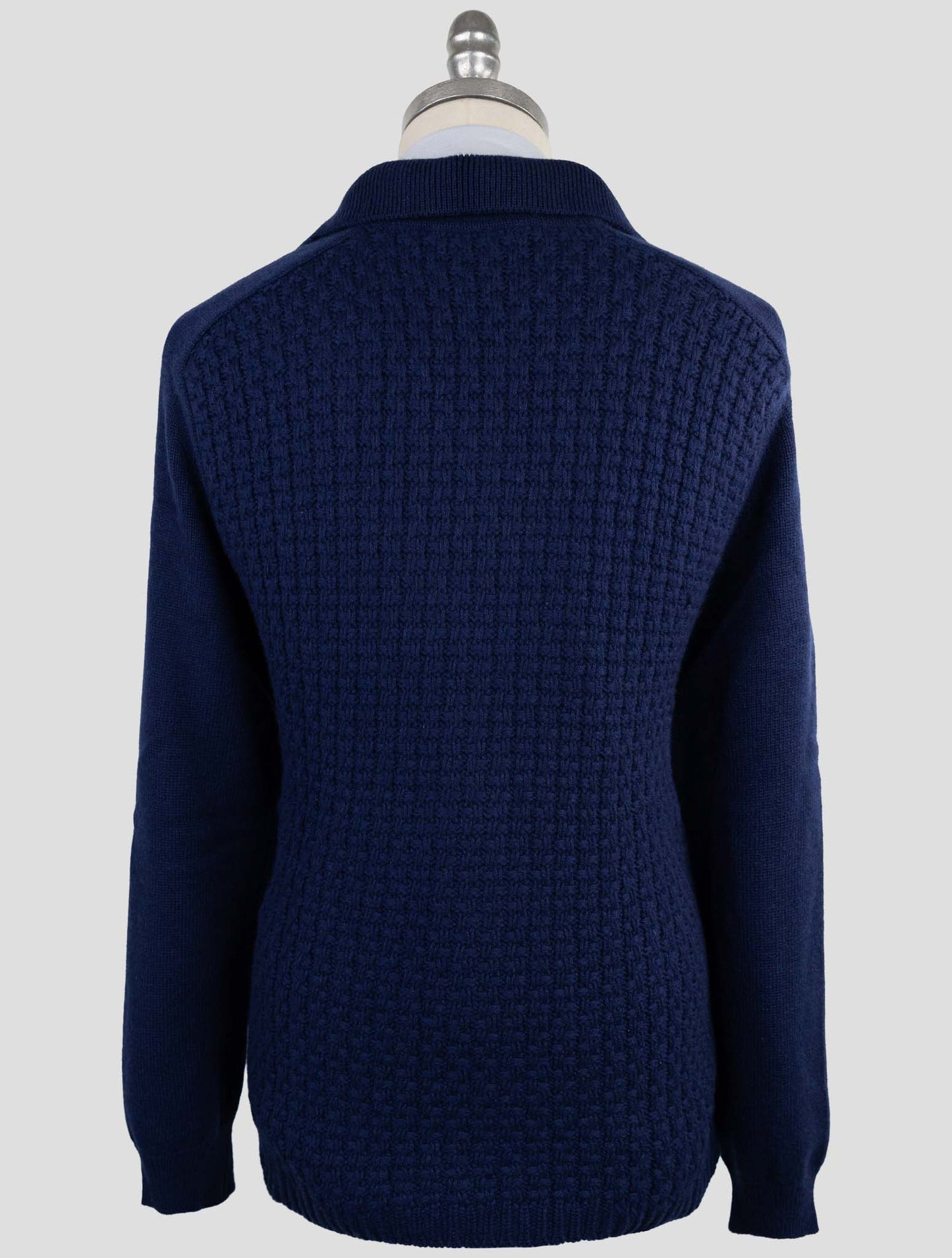 Kiton Blue Cashmere Sweater Cardigan