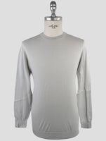 Kiton Gray Cotton Sweater Crewneck