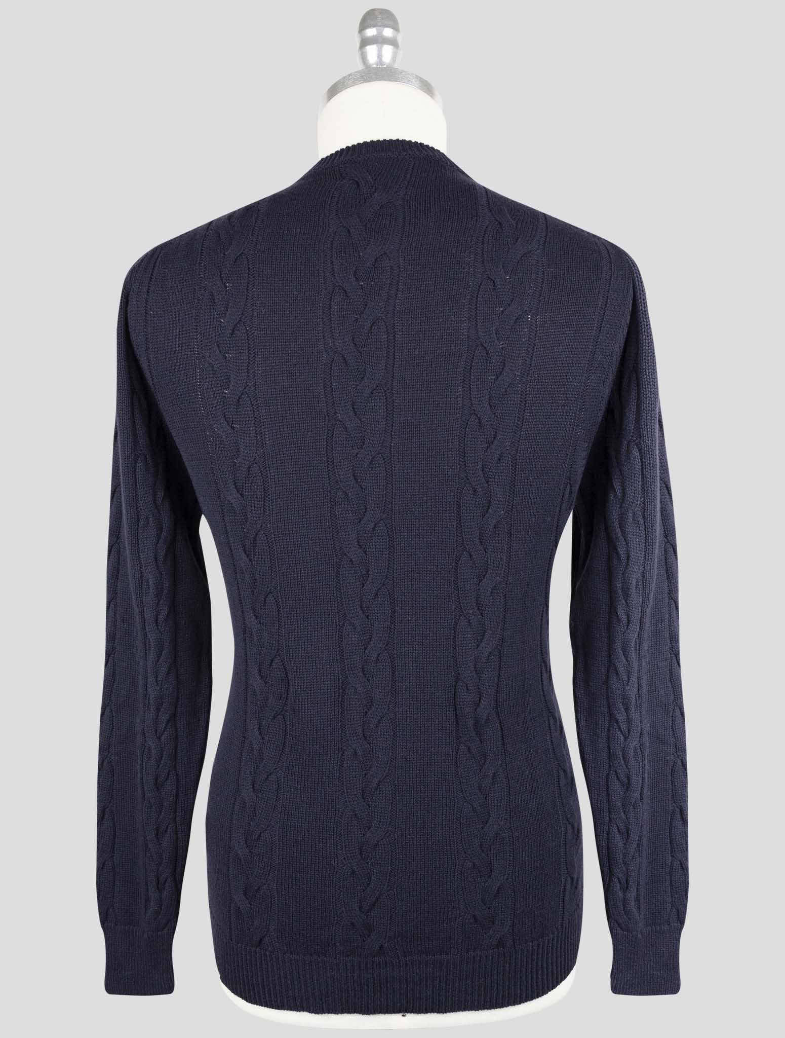 Kiton Blue Vicuna Sweater Crewneck