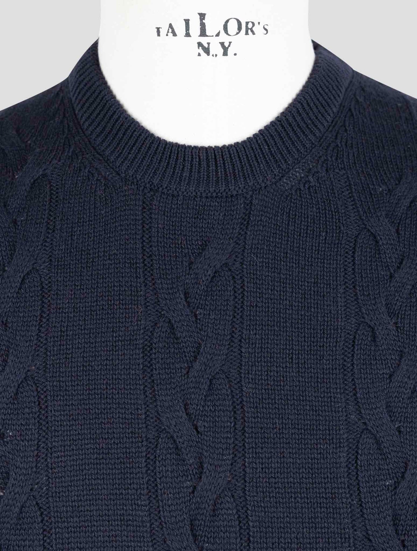 Kiton Blue Vicuna Sweater Crewneck