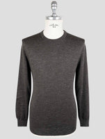 Kiotn Brown Silk Cashmere Linen Sweater Crewneck