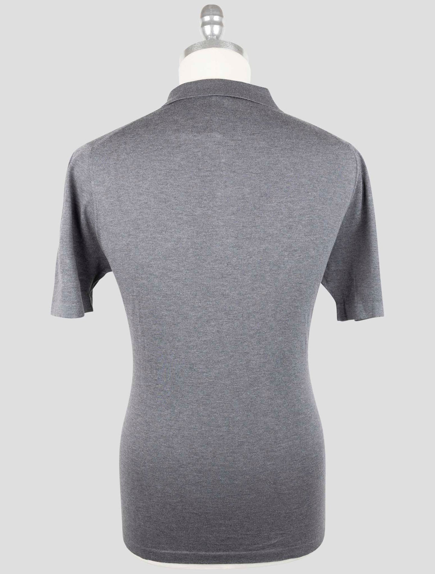 Kiton Gray Cotton Polo