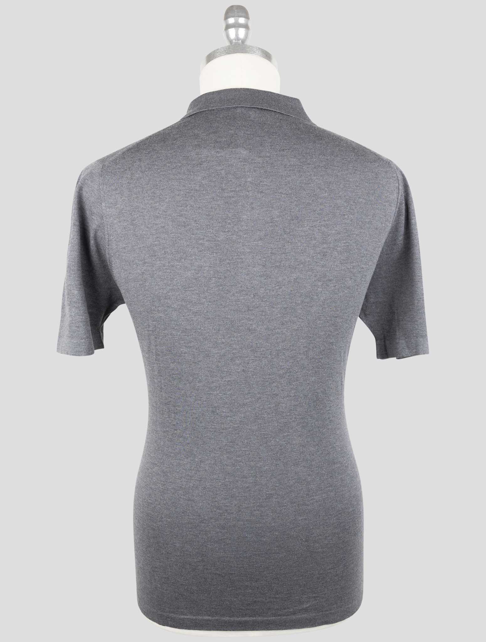 Kiton Gray Cotton Polo