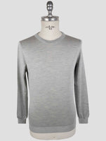 Kiton Gray Silk Sweater Crewneck