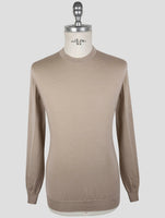 Kiton Brown Cashmere Silk Sweater Crewneck