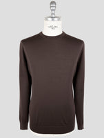 Kiton Brown Wool 14 Micron Sweater V-Neck