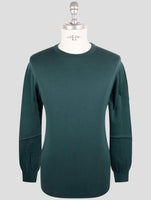 Kiton Green Cotton Icon Sweater Crewneck