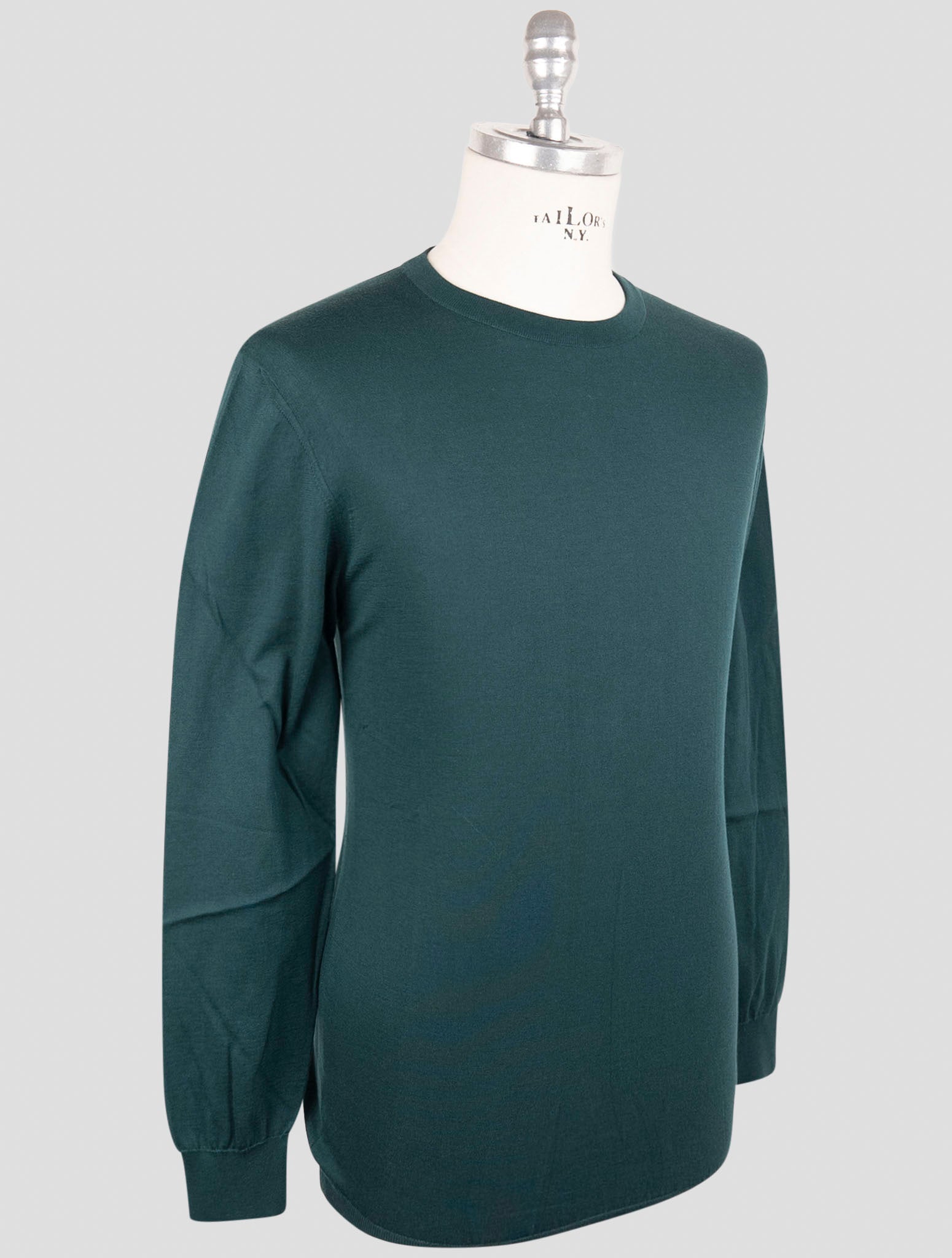 Kiton Green Cotton Icon Sweater Crewneck