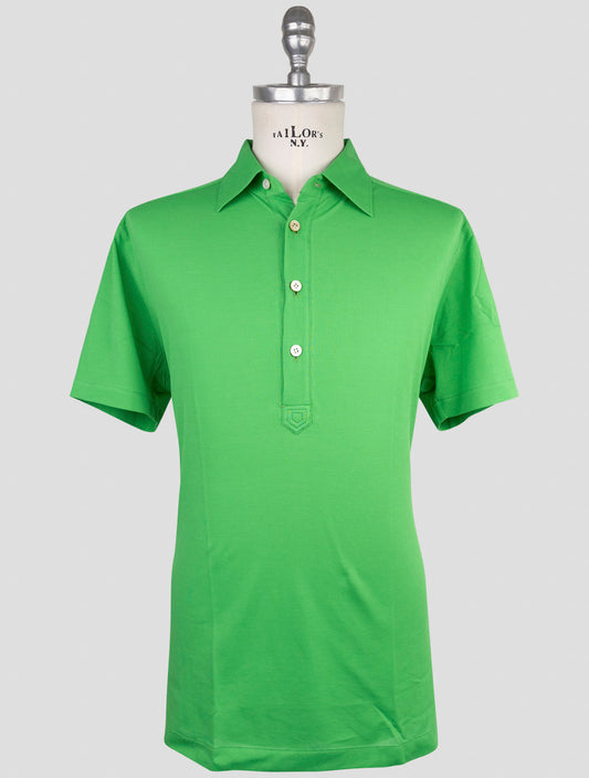 Kiton Green Cotton Polo