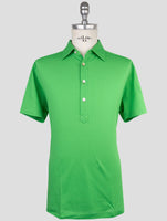 Kiton Green Cotton Polo