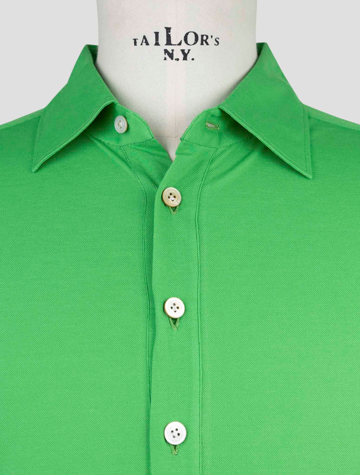 Kiton Green Cotton Polo