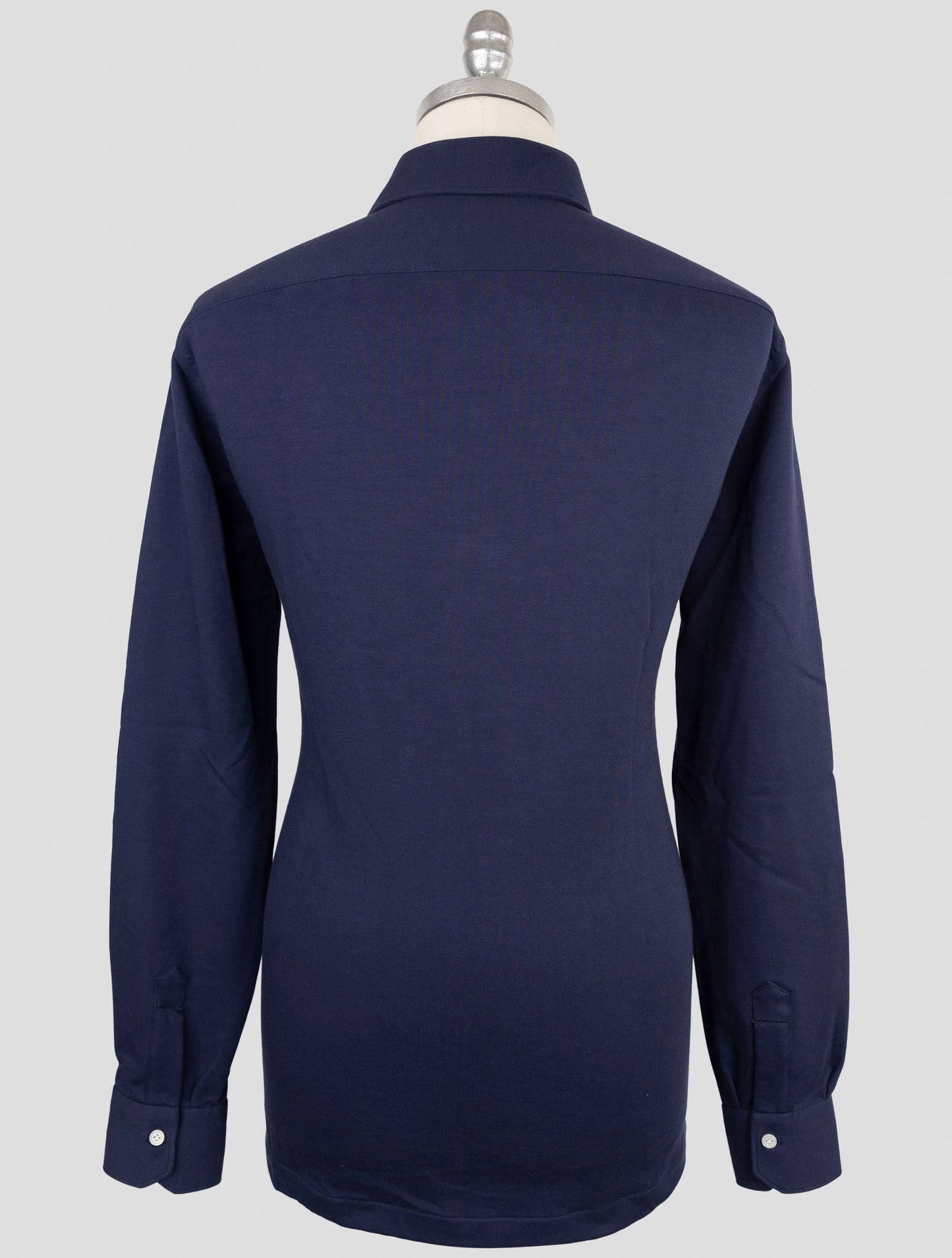 Kiton Blue Cotton Ea Sweater Polo