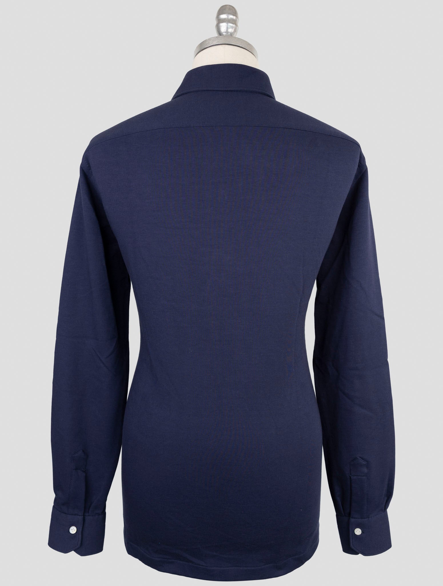 Kiton Blue Cotton Ea Sweater Polo