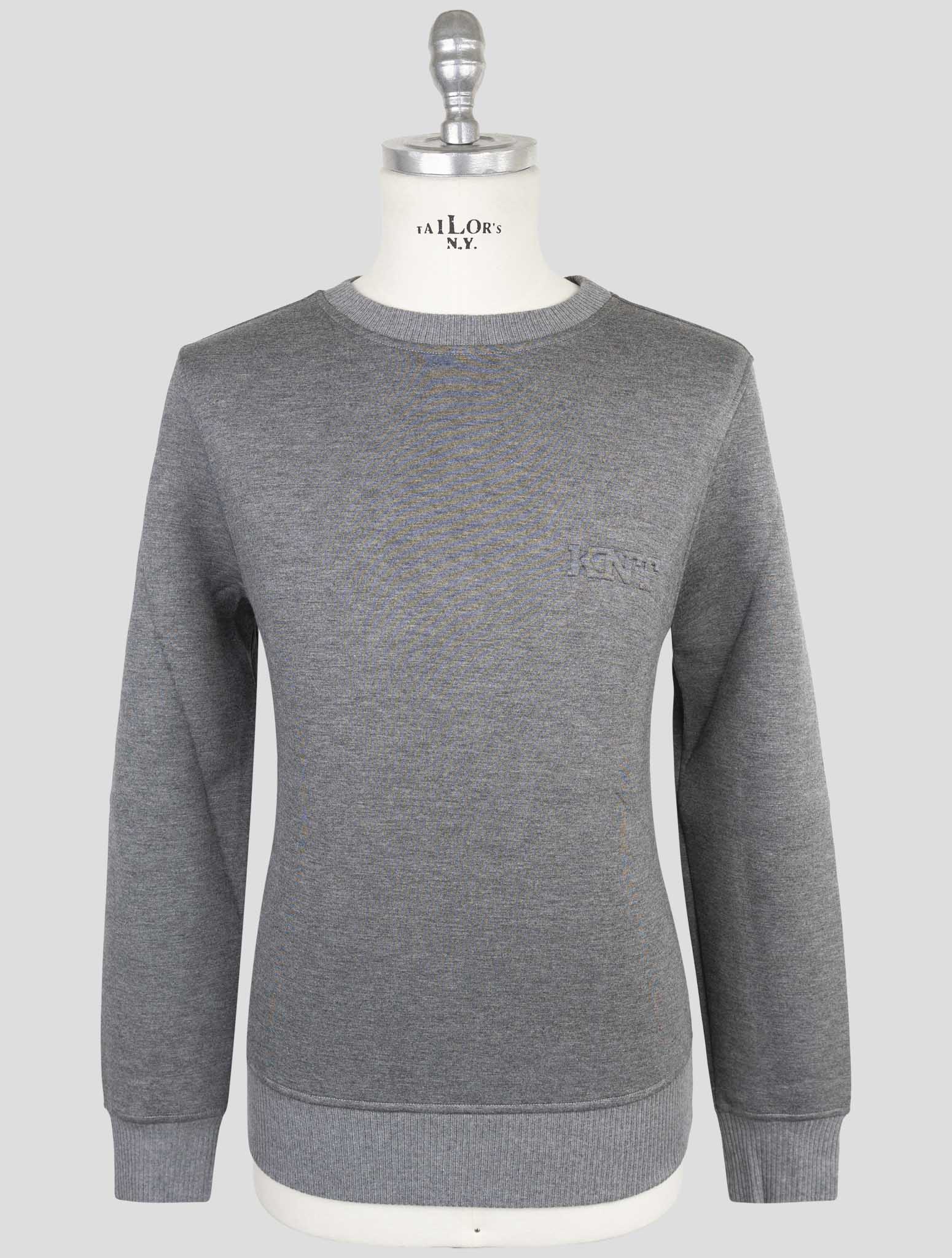 Kiton Knt Gray Viscose Ea Sweater Crewneck