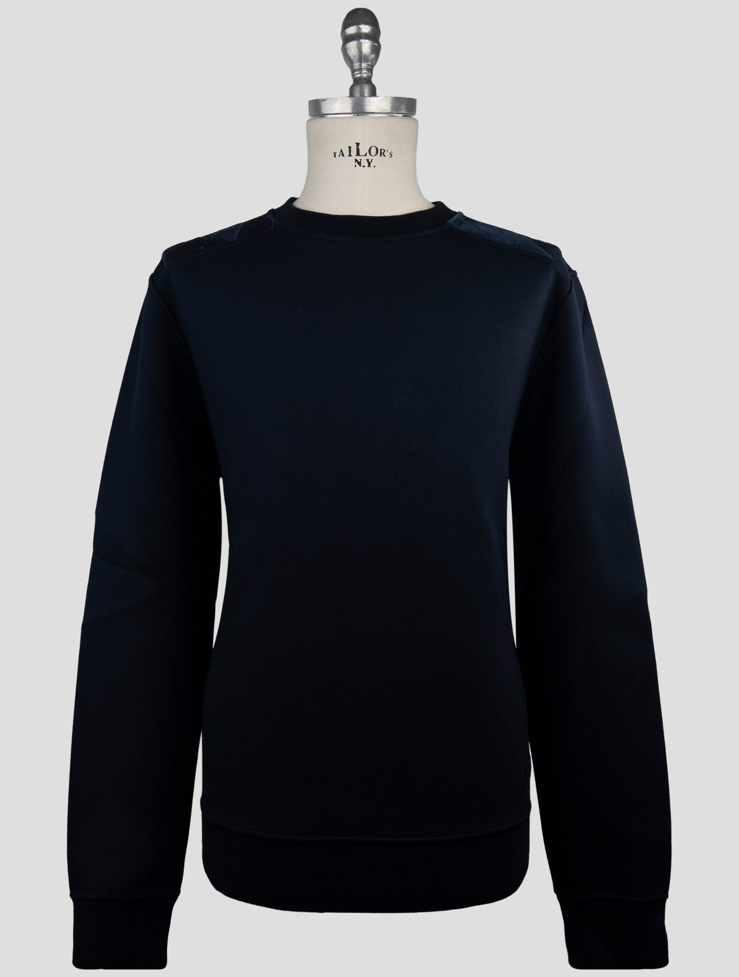 Kiton Knt Blue Viscose Ea Sweater Crewneck
