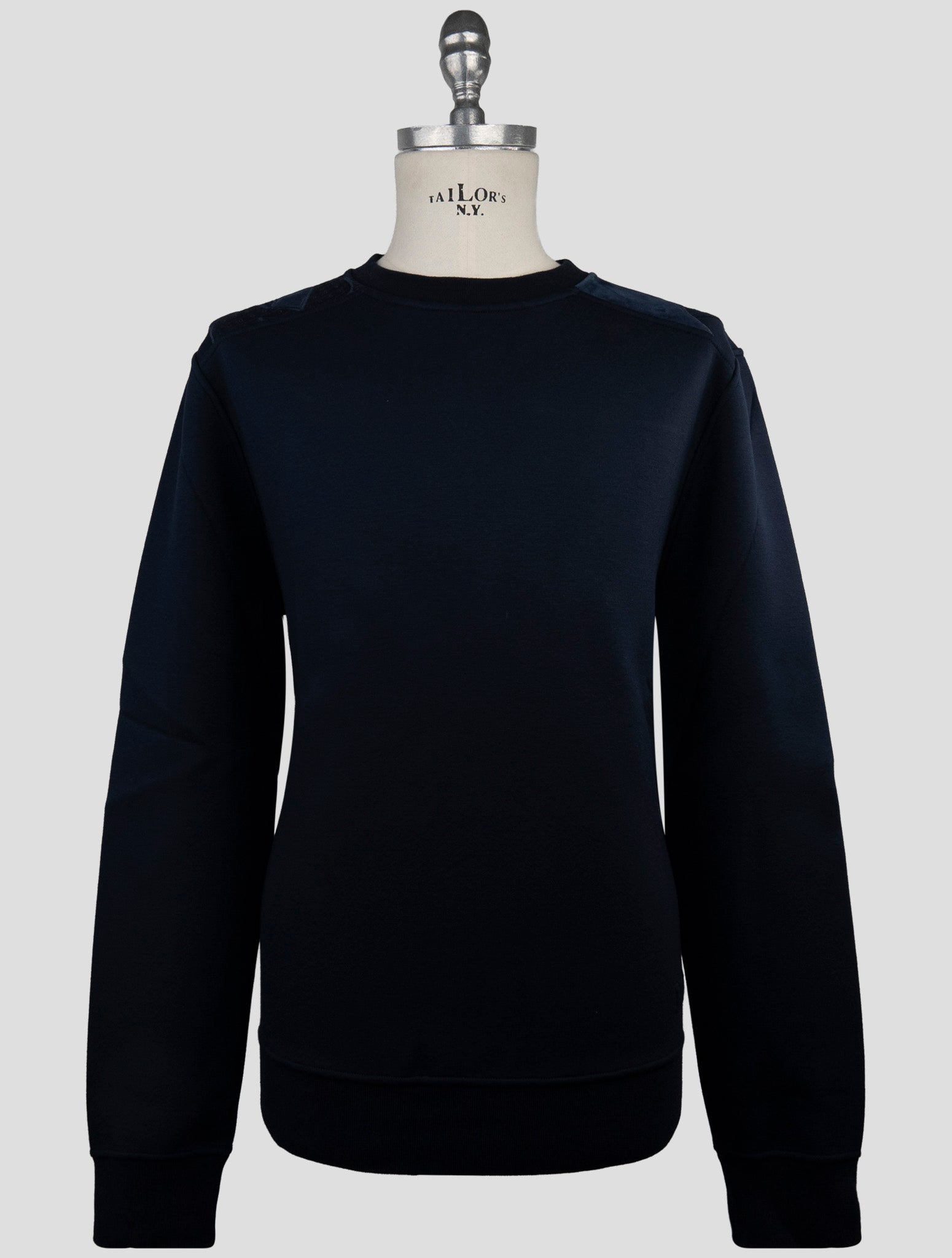 Kiton Knt Blue Viscose Ea Sweater Crewneck
