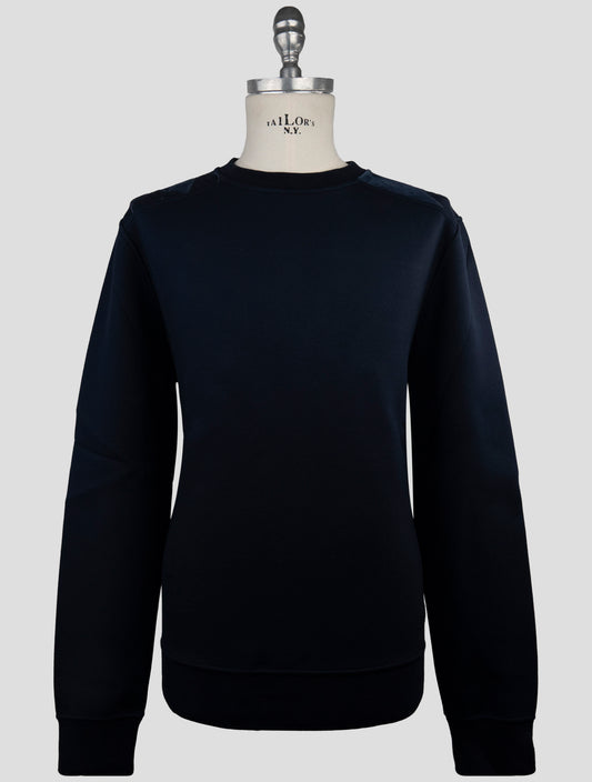 Kiton Knt Blue Viscose Ea Sweater Crewneck