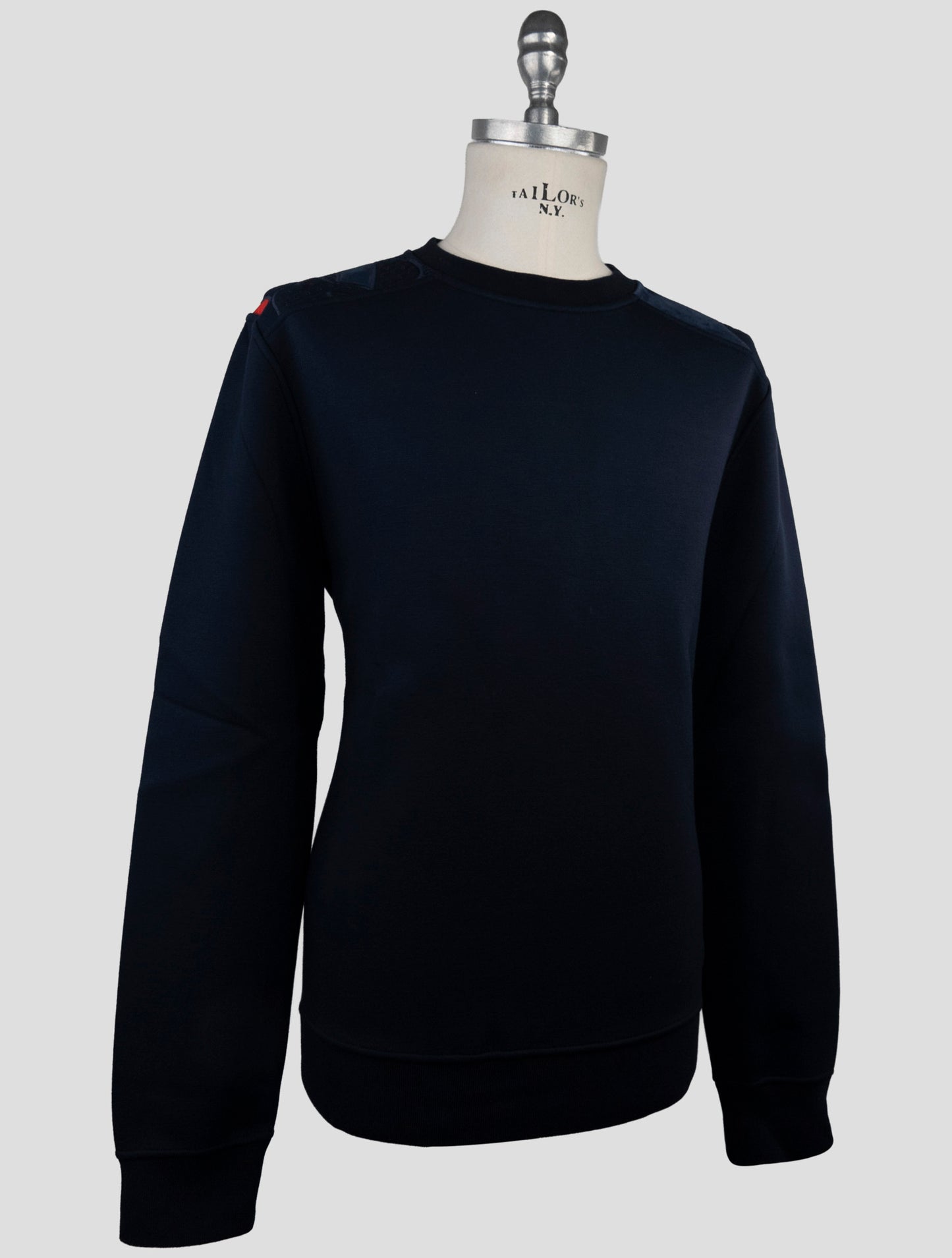 Kiton Knt Blue Viscose Ea Sweater Crewneck
