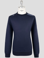 Kiton Knt Blue Viscose Ea Sweater Crewneck