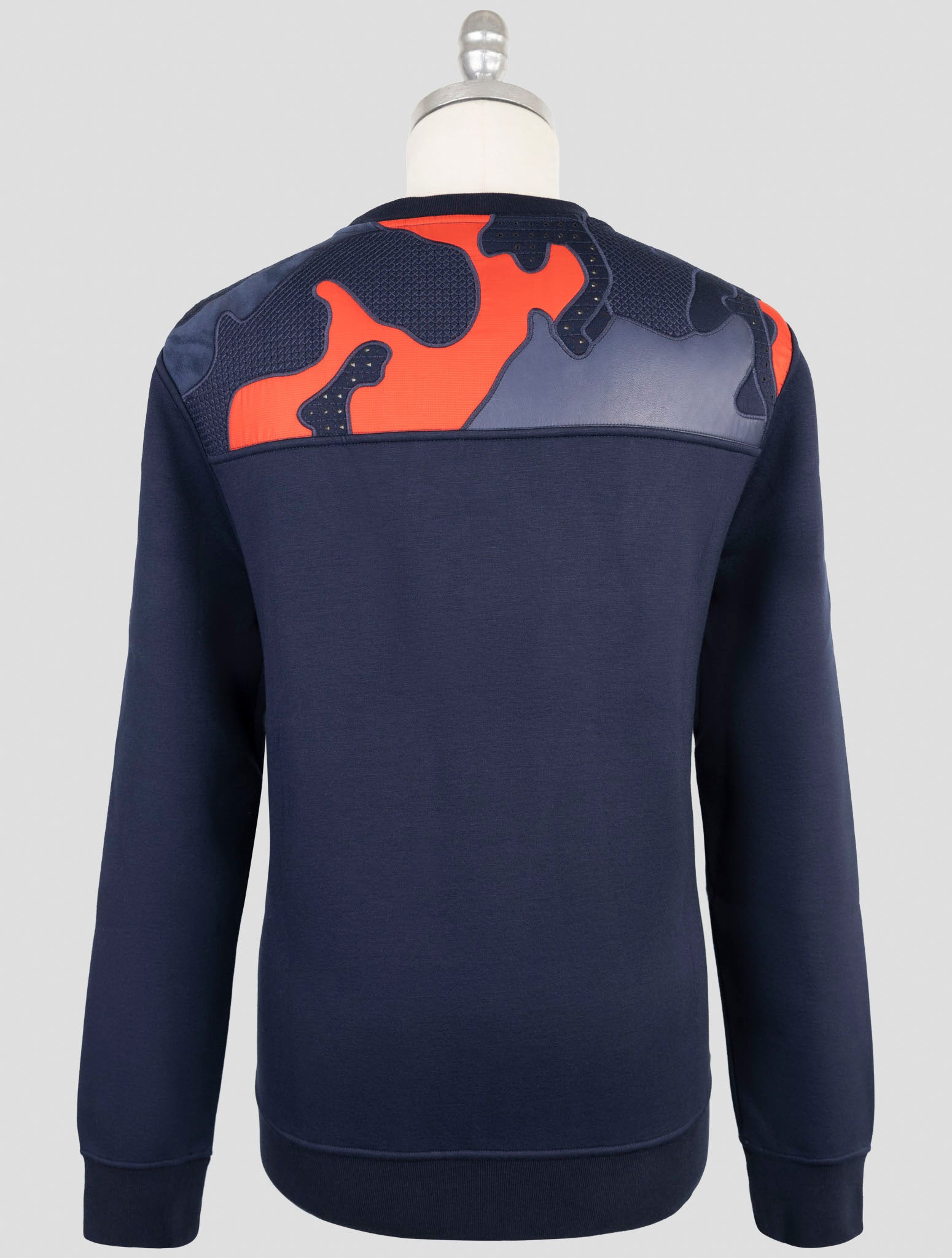 Kiton Knt Blue Viscose Ea Sweater Crewneck