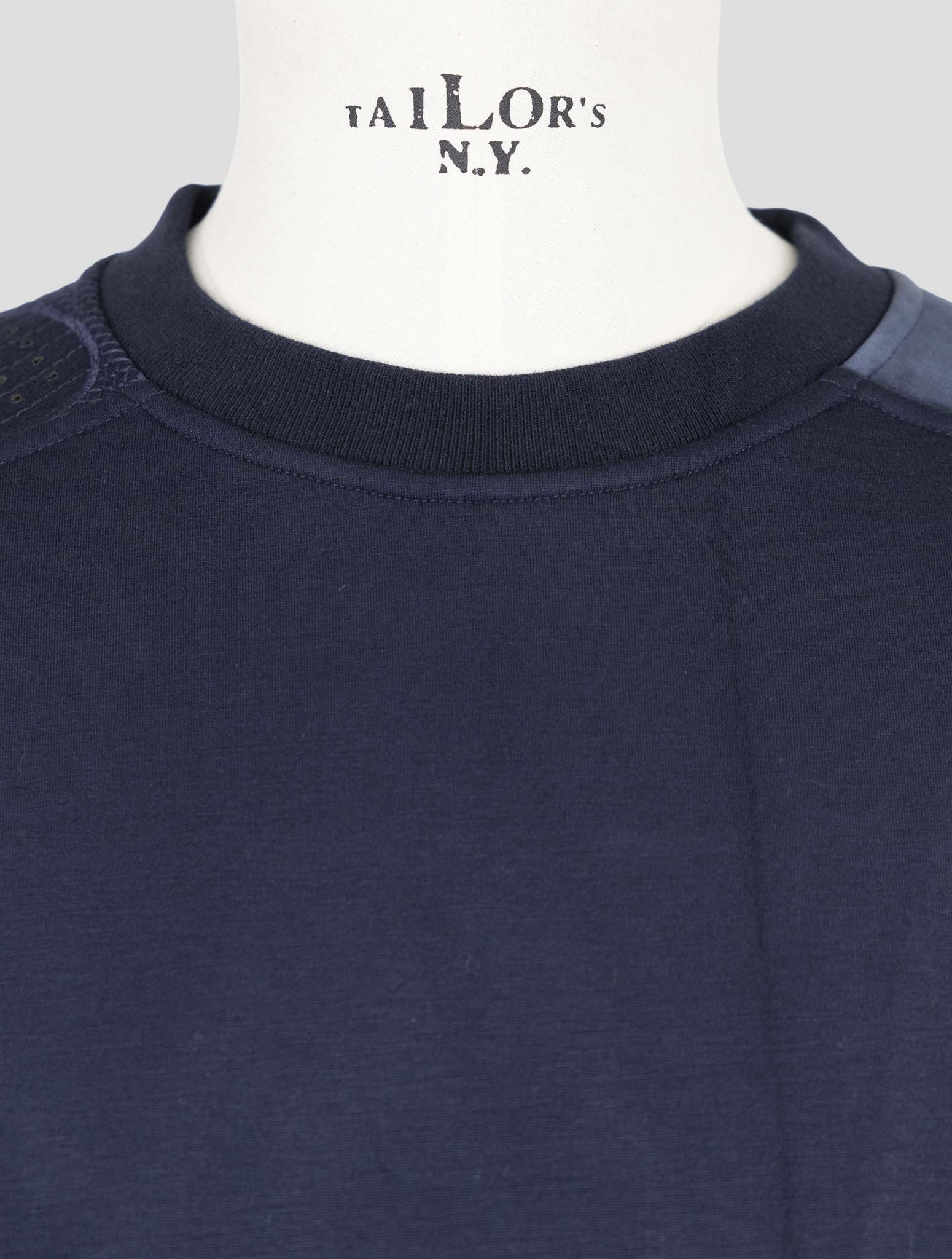 Kiton Knt Blue Viscose Ea Sweater Crewneck