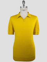 Kiton Knt Yellow Cotton Polo