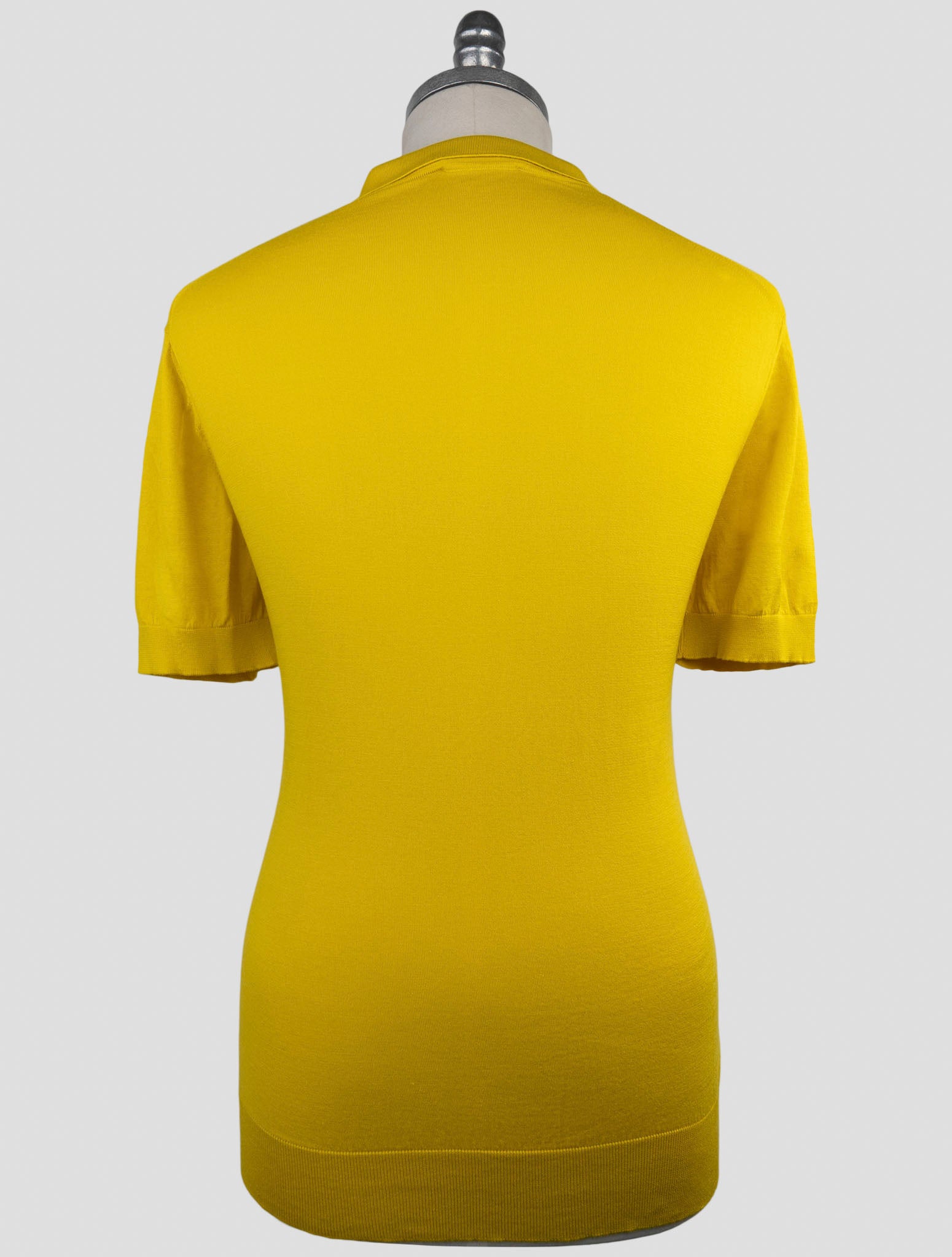 Kiton Knt Yellow Cotton Polo