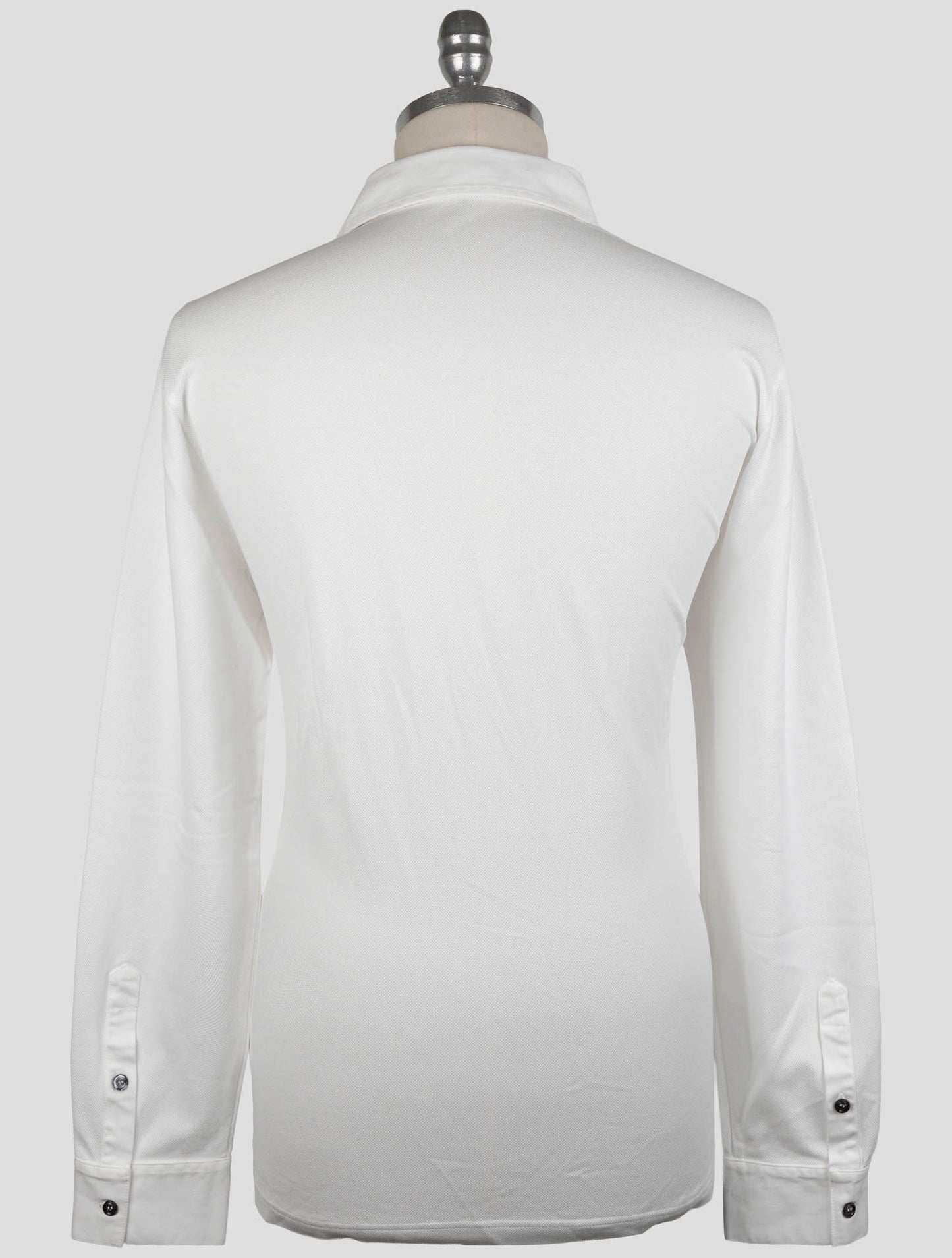 Kiton White Cotton Ea Sweater Polo